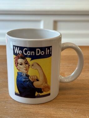 ☕ Rosie the Riveter “We Can Do It!” Mug National Archives WWII Feminist Icon